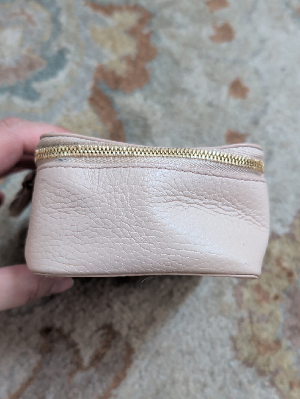Cuyana Blush Pink Leather Travel Jewelry Case - Picture 2 of 10